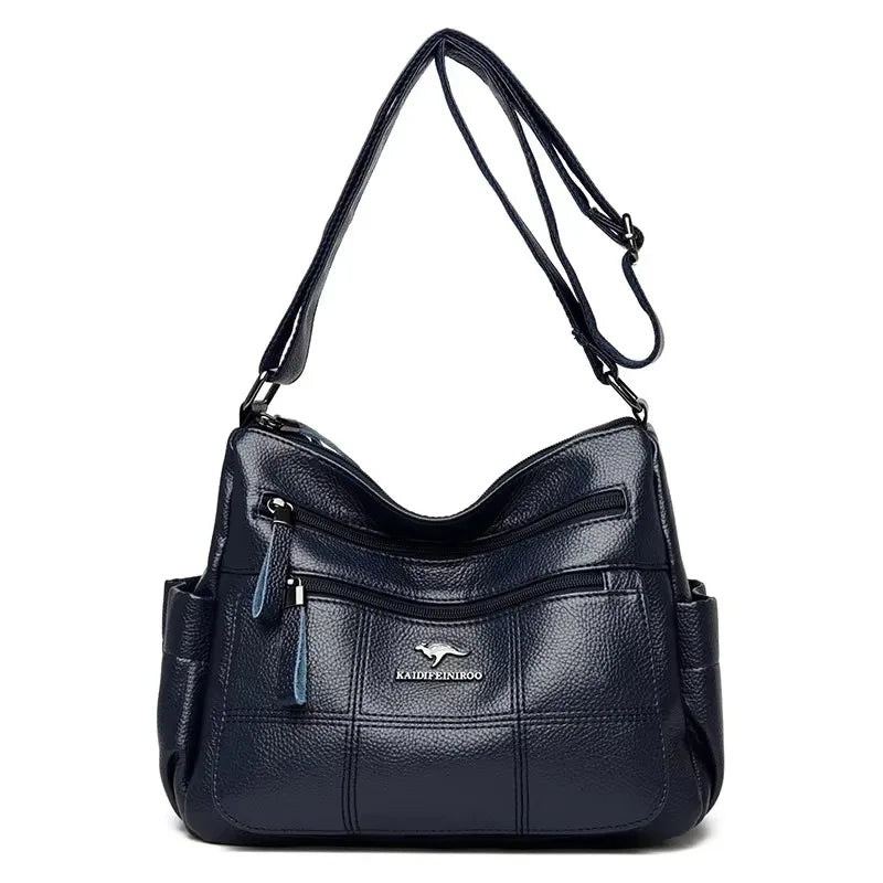 Large Capacity Women’s Leather Tote Handbag