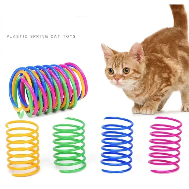 Colorful Cat Spring Toys