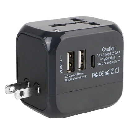 Universal Travel Adapter with USB & USB-C