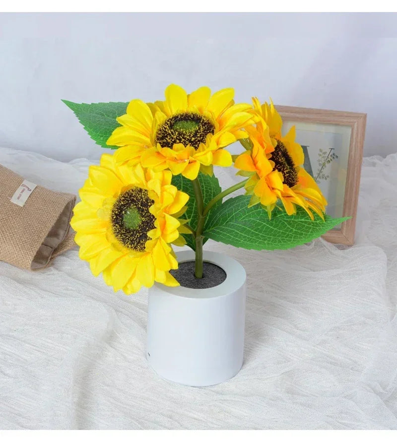 Rechargeable Sunflower LED Night Light