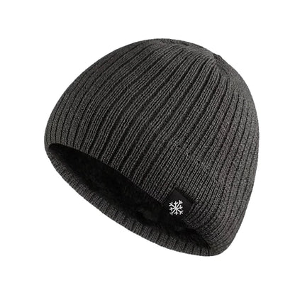 Unisex Wool Blend Winter Knitted Beanie