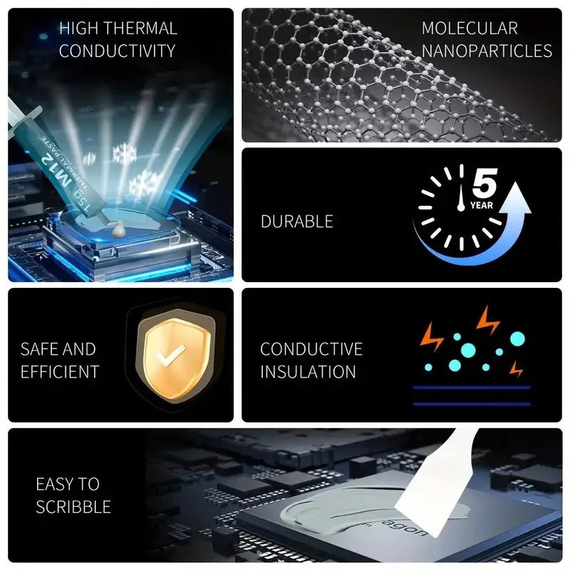 High Performance Thermal Paste for CPU & GPU Cooling