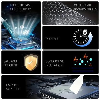 High Performance Thermal Paste for CPU & GPU Cooling
