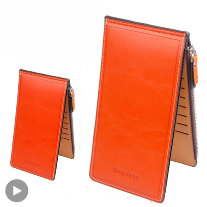 Slim Long Thin Wallet and Business Card Holder