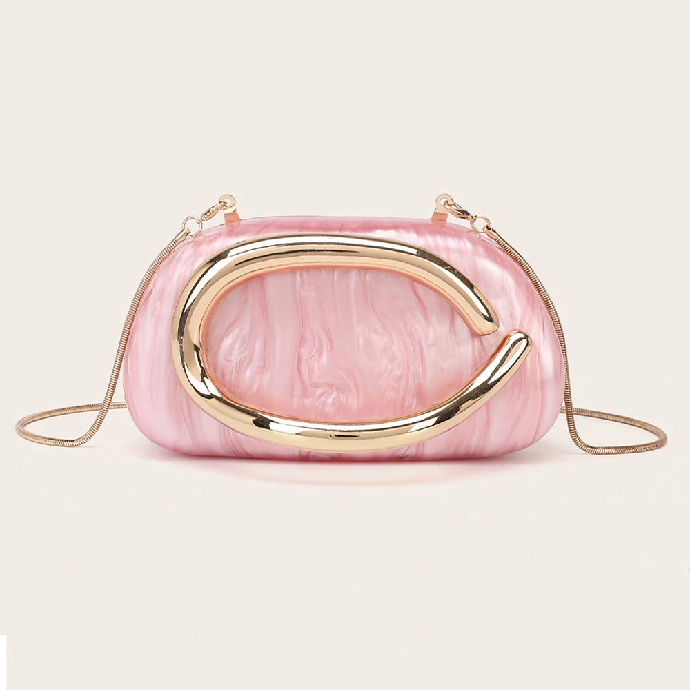 Luxury Metallic Evening Clutch Bag