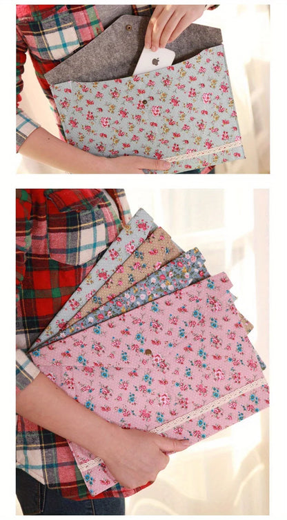 Floral Document Storage Bag