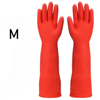 Extended Latex Dishwashing Cleaning Gloves