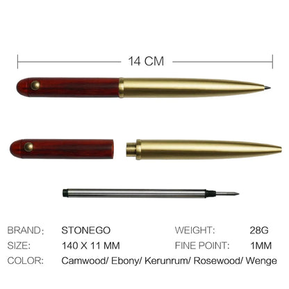 Wooden Retractable Rollerball Pen
