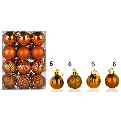24-Piece Mini Christmas Bauble Set
