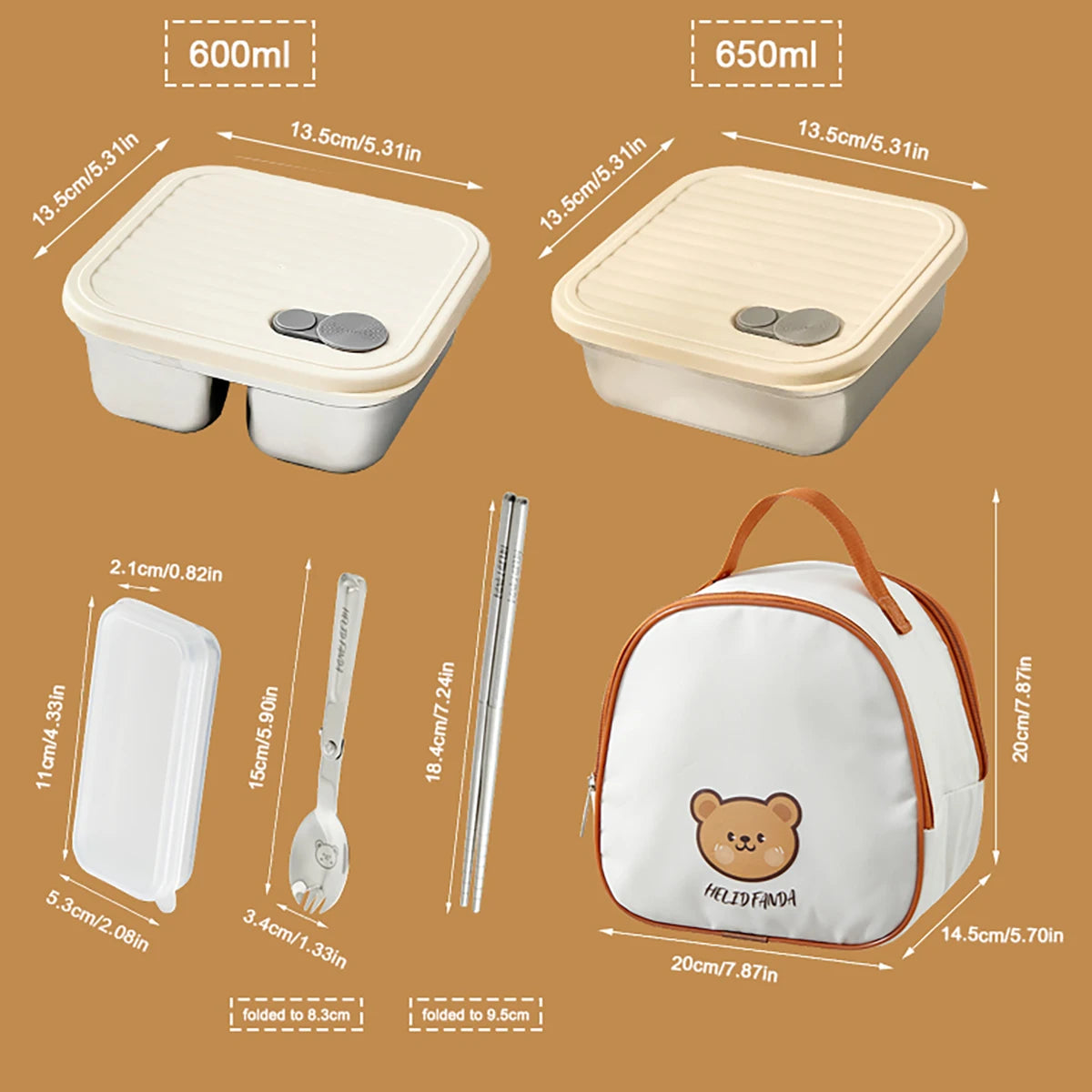 Leakproof Bento Food Container – 600ml–700ml