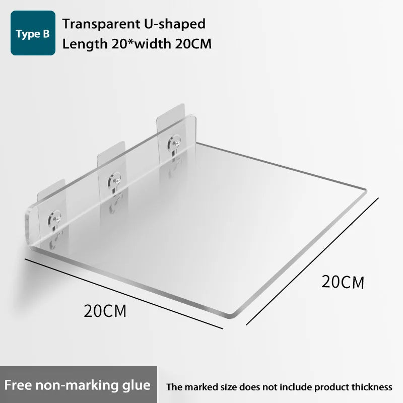 Wall-Mounted Acrylic Storage Rack