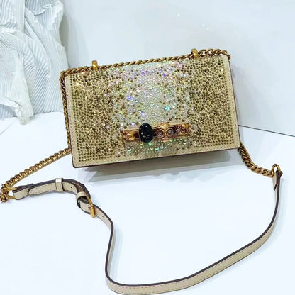 Glitter Evening Crossbody Bag