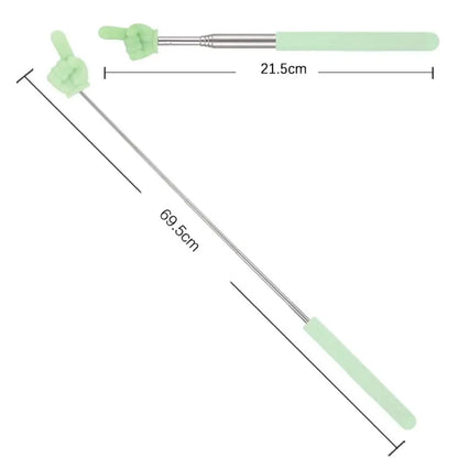 Stainless Steel Telescopic Teaching Pointer with Finger Tip