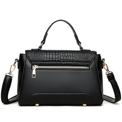 Large Capacity Leather Crossbody Handbag for Women