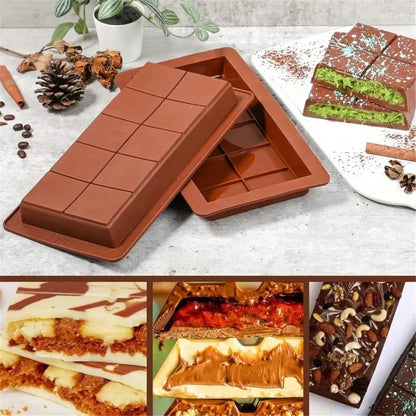 Silicone Break-Apart Chocolate Bar Mold