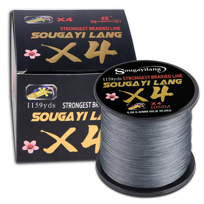 Sougayilang Braided Fishing Line 4X 100~1000m