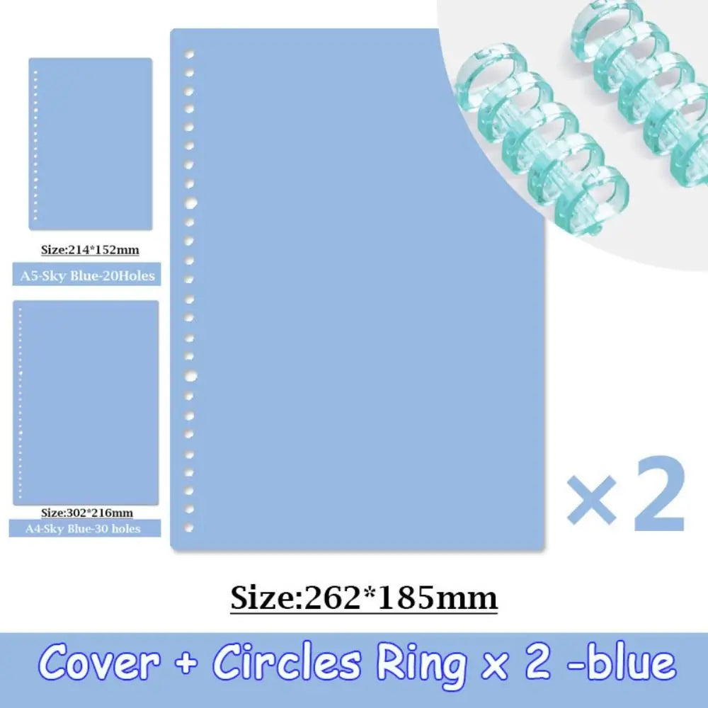 Colourful A4 A5 B5 Loose Leaf Book Covers