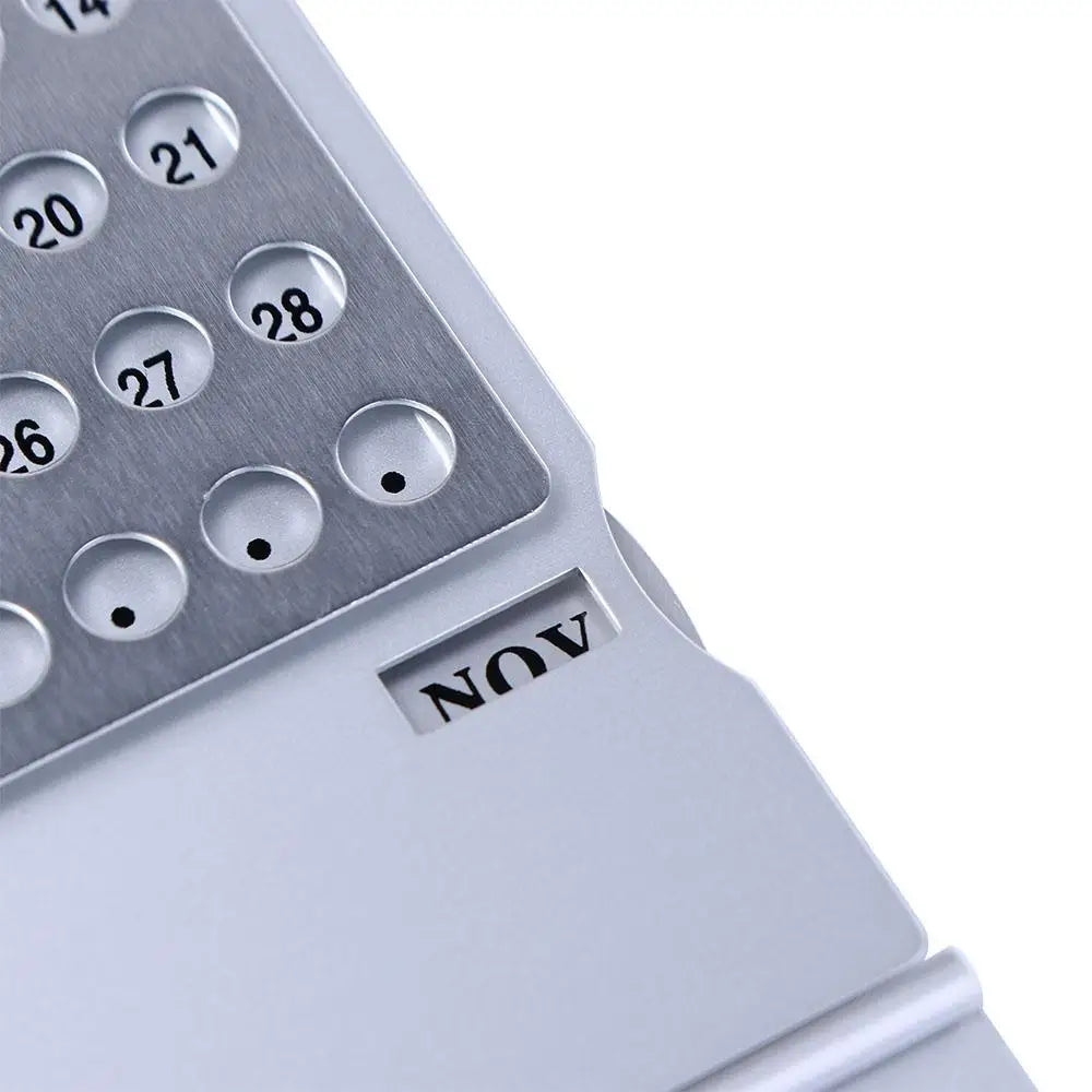 Aluminium Perpetual Desk Calendar