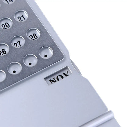 Aluminium Perpetual Desk Calendar
