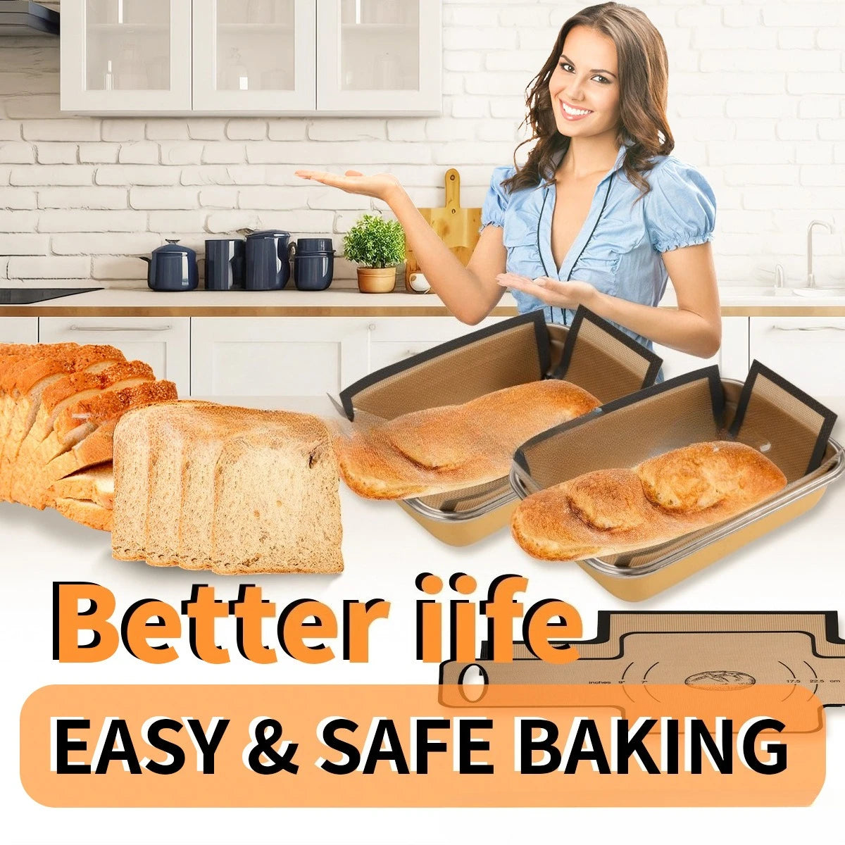 Silicone Bread Loaf Pan