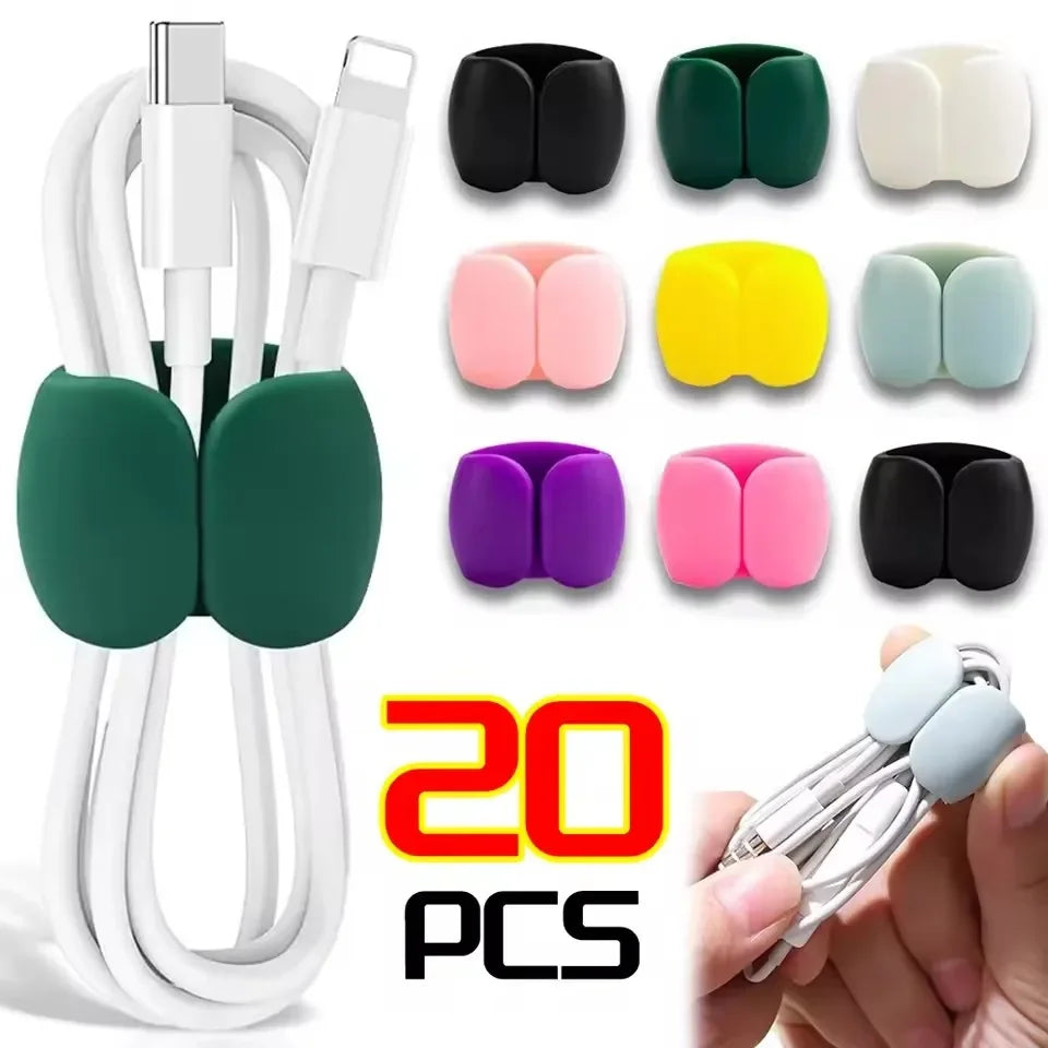 Self-Adhesive Cable Management Clips for Desk, Home & Office