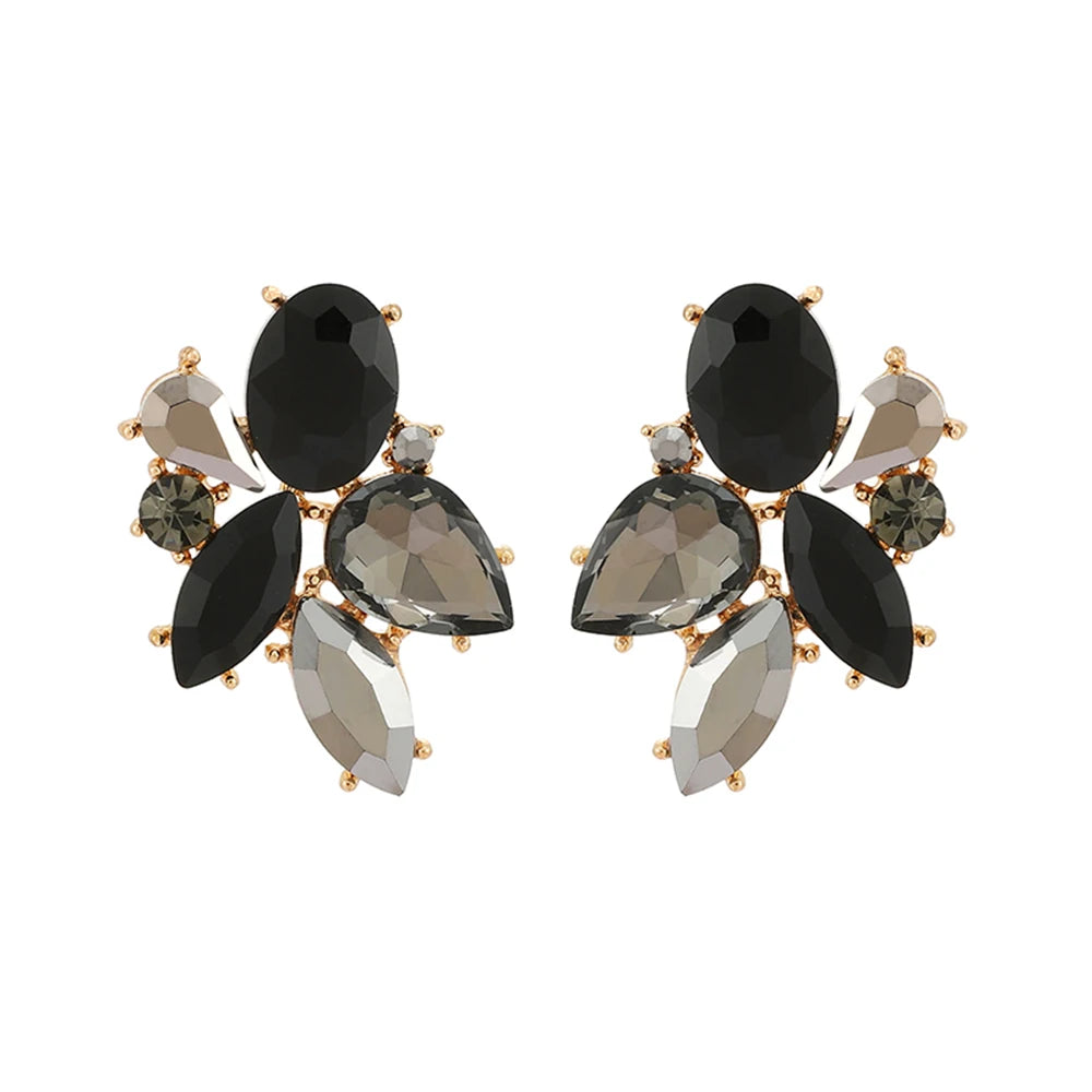 Colorful Crystal Charm Earrings
