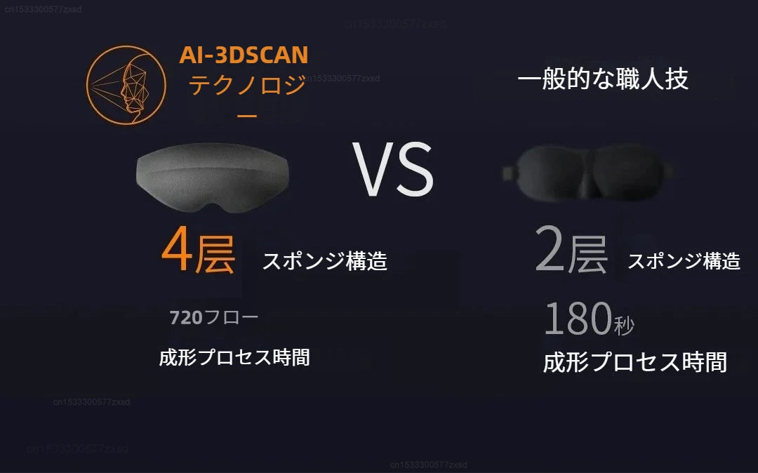 3D Contoured Sleep Mask