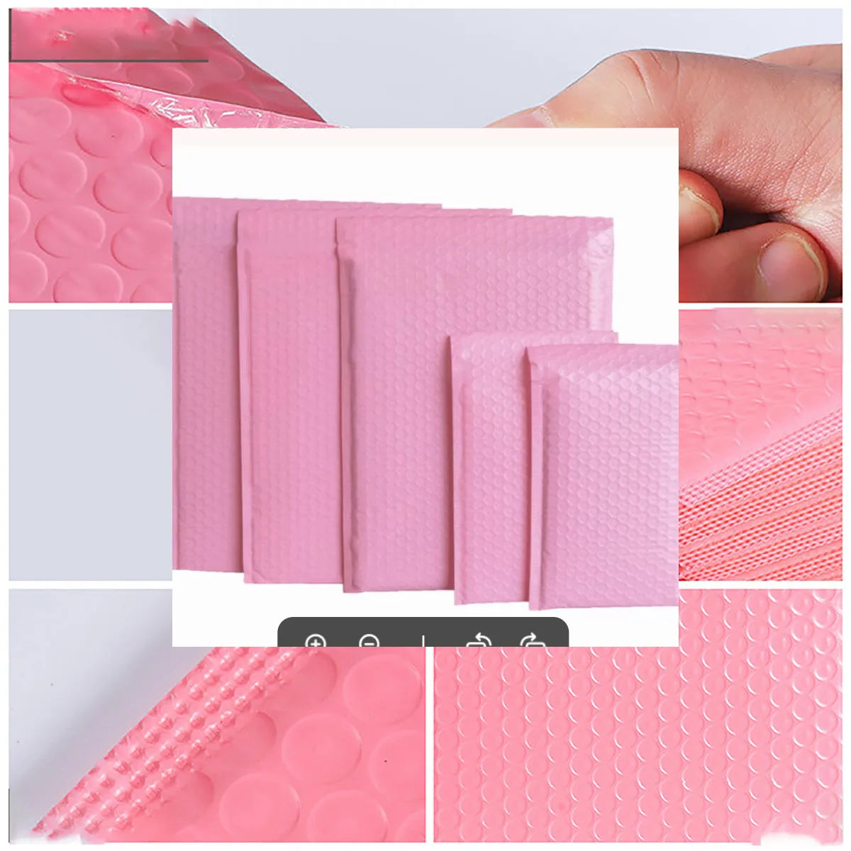 Pink Self-Seal Padded Poly Shipping Envelopes