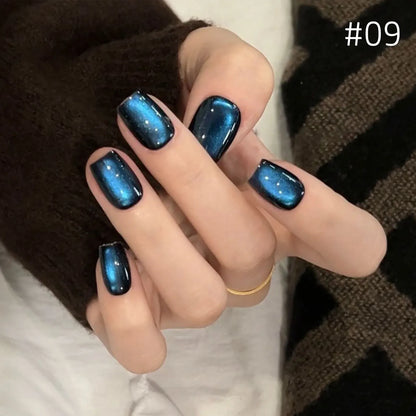 Brown Gold Cat Eye Gel Nail Polish