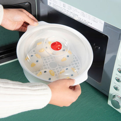 Microwave Food Steamer & Soup Bowl with Lid