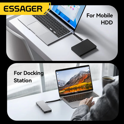 ESSAGER 240W USB-C PD3.1 Fast Charging Cable