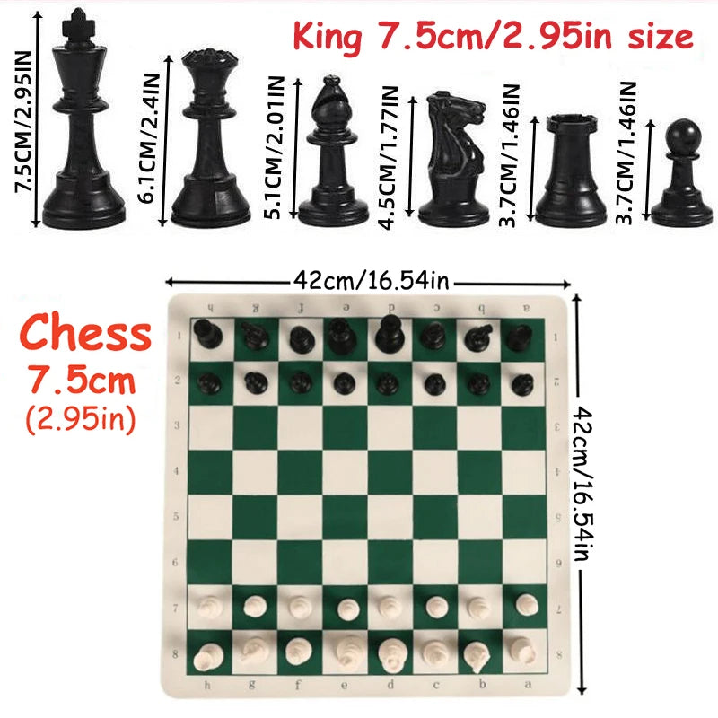 Tournament Chess Set with Mat