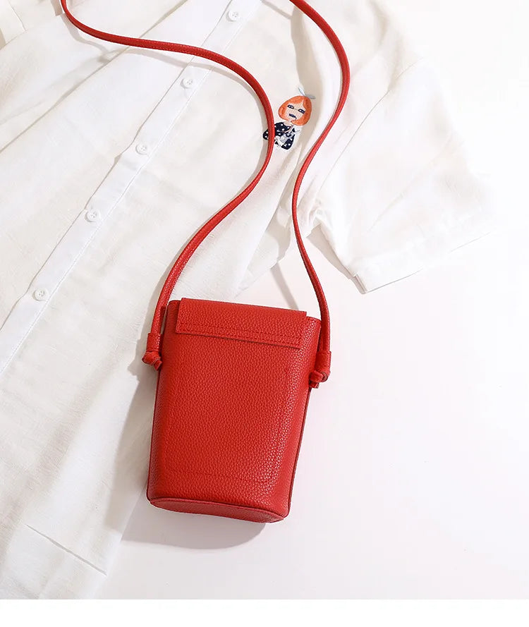 PU Leather Flap Crossbody Phone Bag