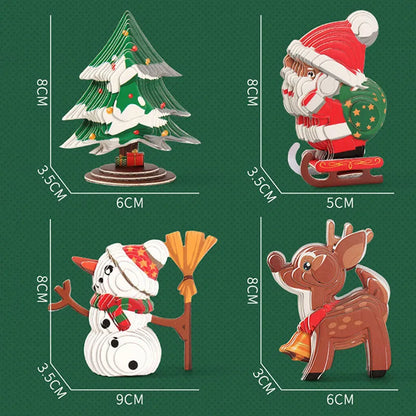 3D Santa Claus Christmas Paper Puzzle