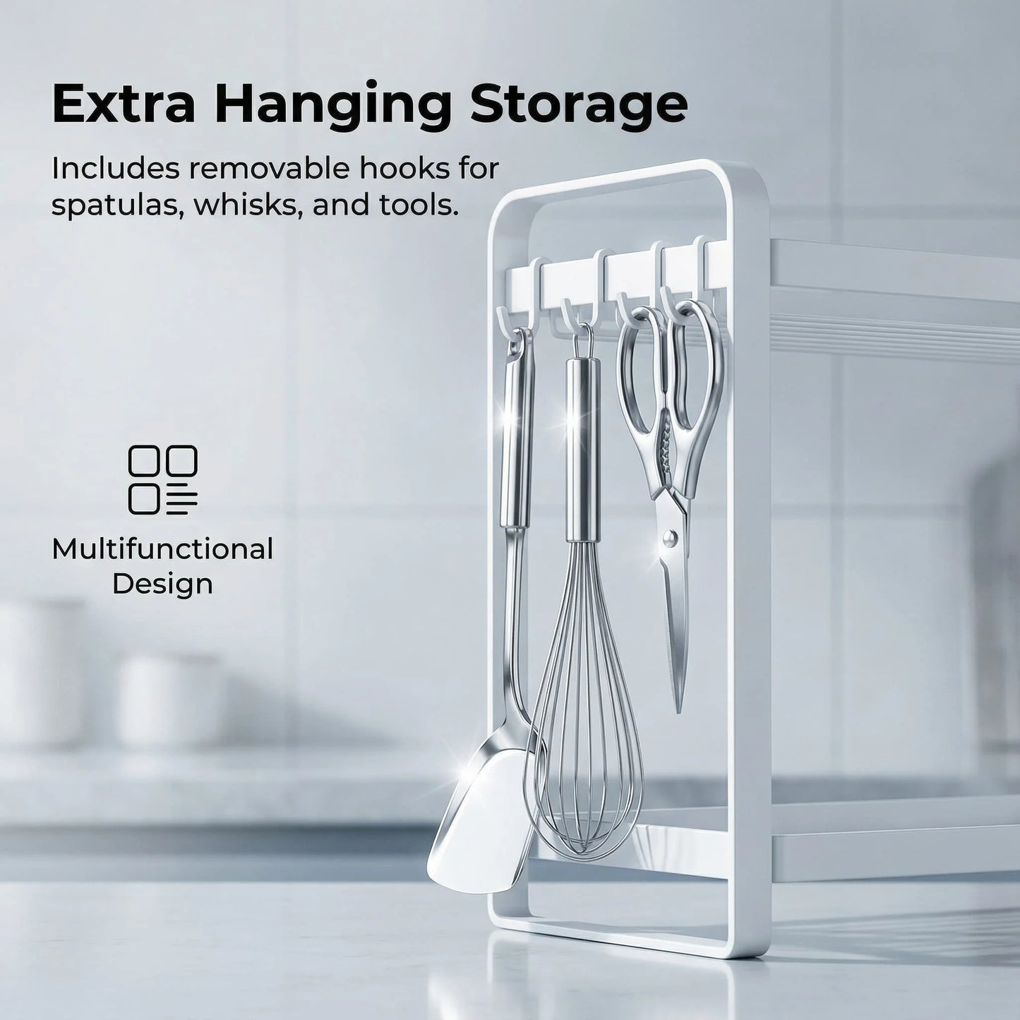Wall-Mounted Kitchen Storage Shelf