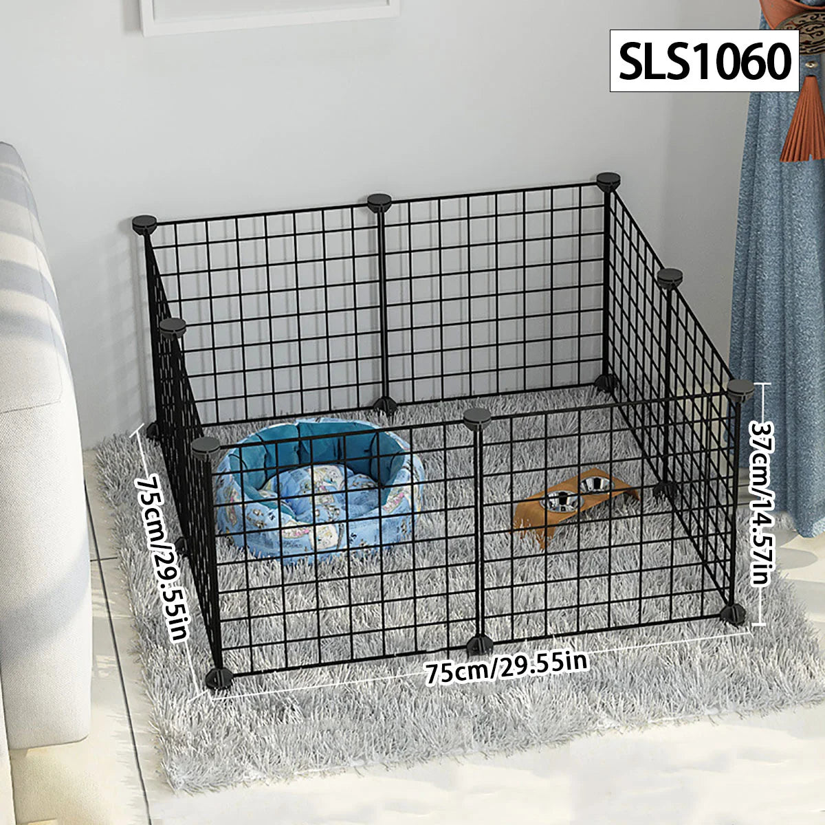 Modular Wire Pet Playpen & Indoor Dog Enclosure