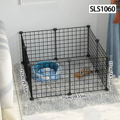 Modular Wire Pet Playpen & Indoor Dog Enclosure