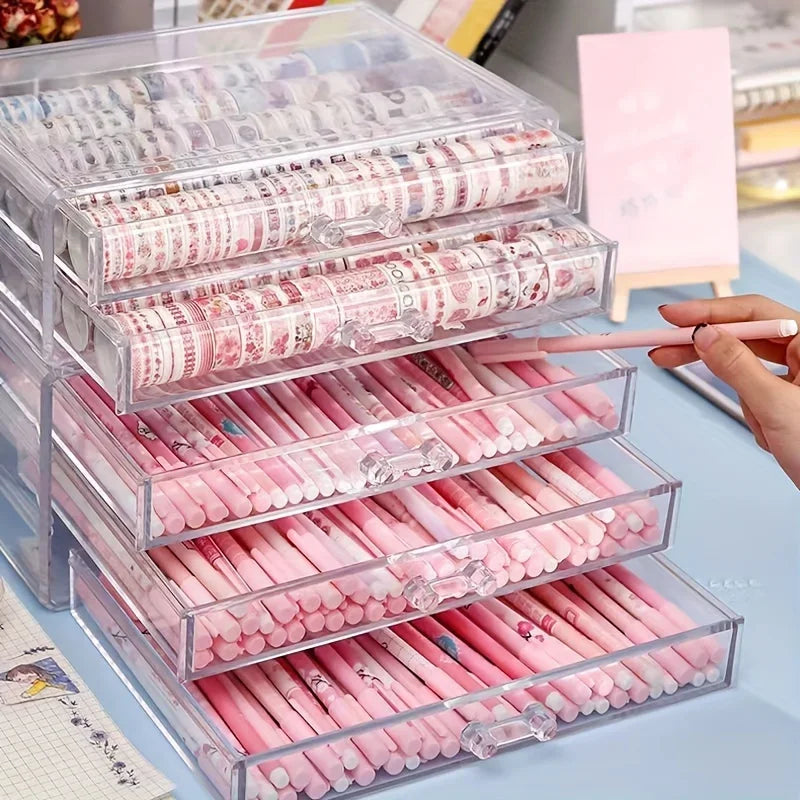 Title 3/5 Layer Acrylic Desk Drawer Organizer