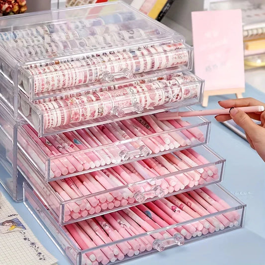 3/5 Layer Acrylic Desk Drawer Organizer