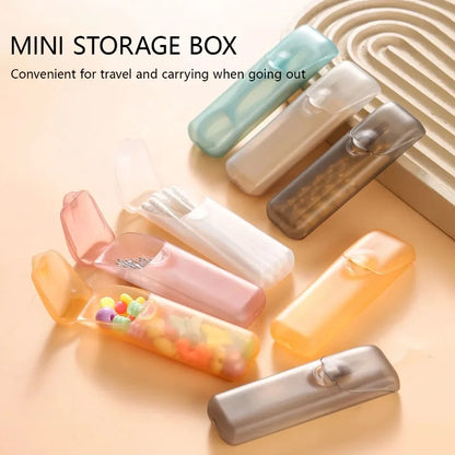 Mini Portable Toothpick Storage Box with Lid