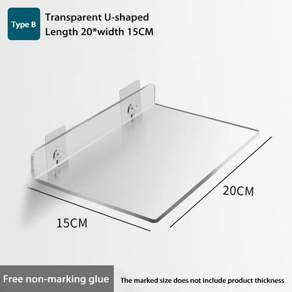 Wall-Mounted Acrylic Storage Rack