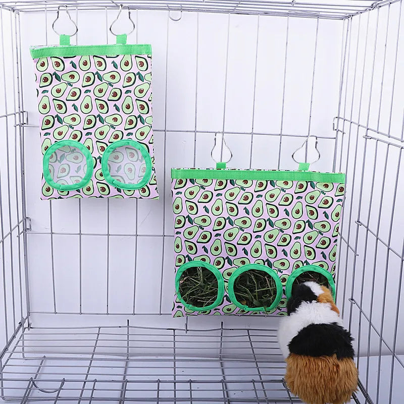 Hanging Hay Feeder Bag for Small Pets