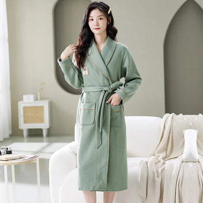 Women’s Cotton Quilted Bathrobe