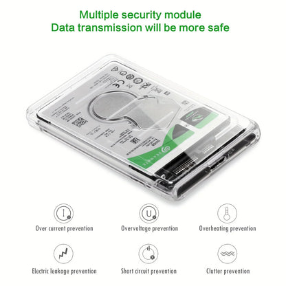Transparent 2.5” SATA HDD & SSD Enclosure