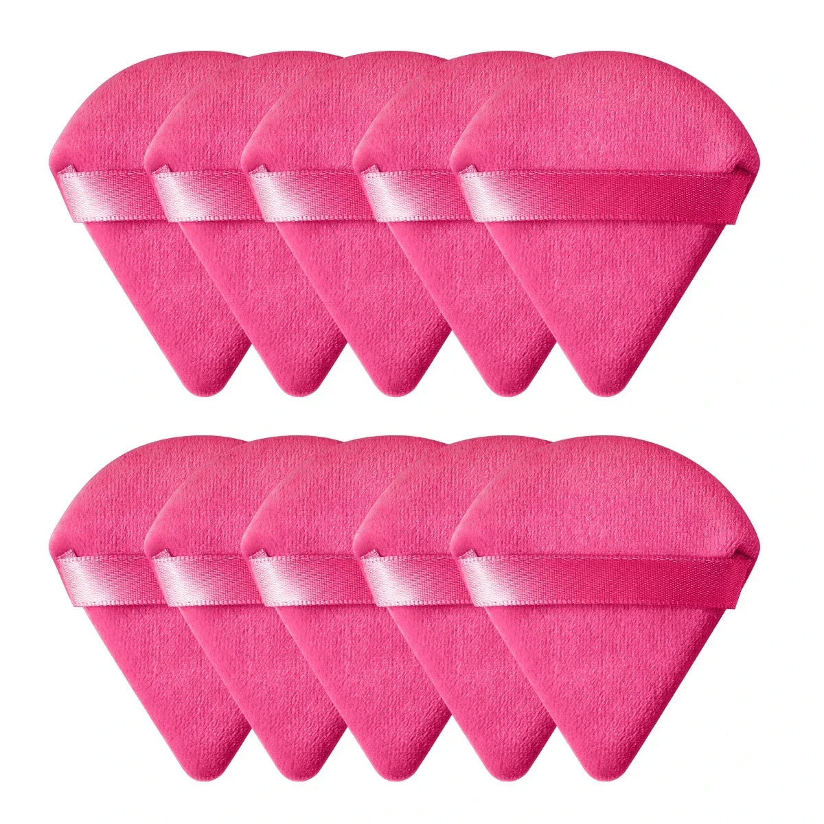 Triangle Velvet Makeup Powder Puff Set