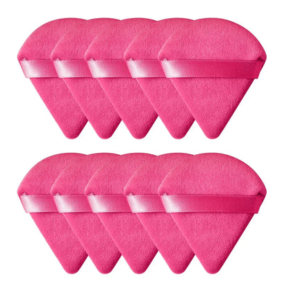 Triangle Velvet Makeup Powder Puff Set