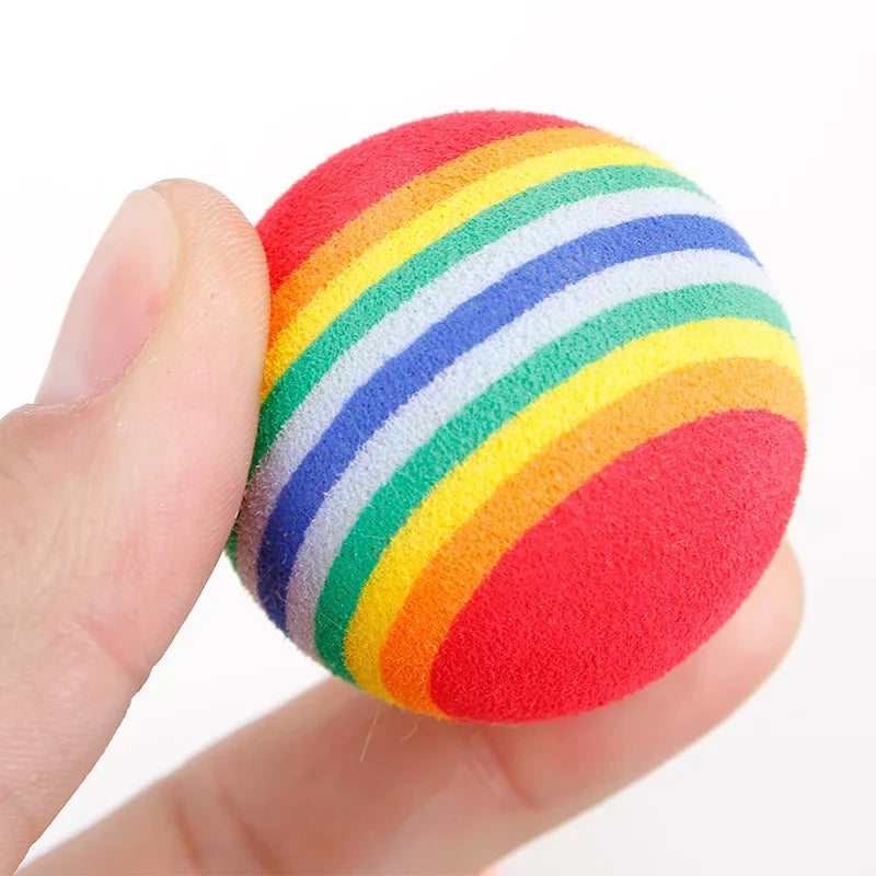Rainbow EVA Pet Toy Balls