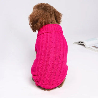White Knit Sweater Jumpsuit for Small Dogs
