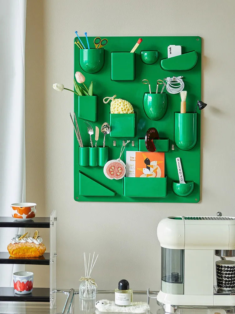 Wall-Mounted Modular Storage Organiser Board