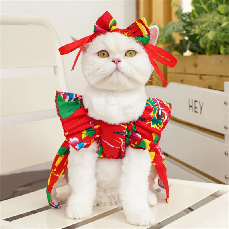Princess Plaid Pet Dress for Dogs & Cats